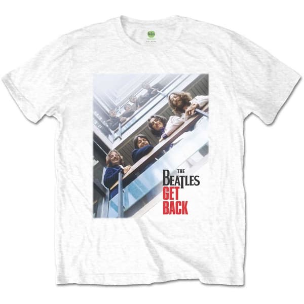 The Beatles Unisex T-Shirt: Get Back Poster (Large)