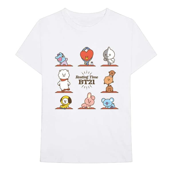 BT21 Unisex T-Shirt: Resting Time (Medium)