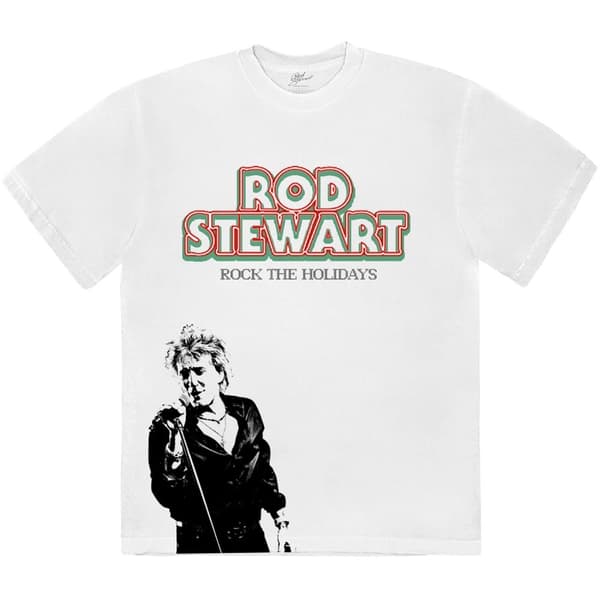 Rod Stewart Unisex T-Shirt: Rock The Holidays (Large)