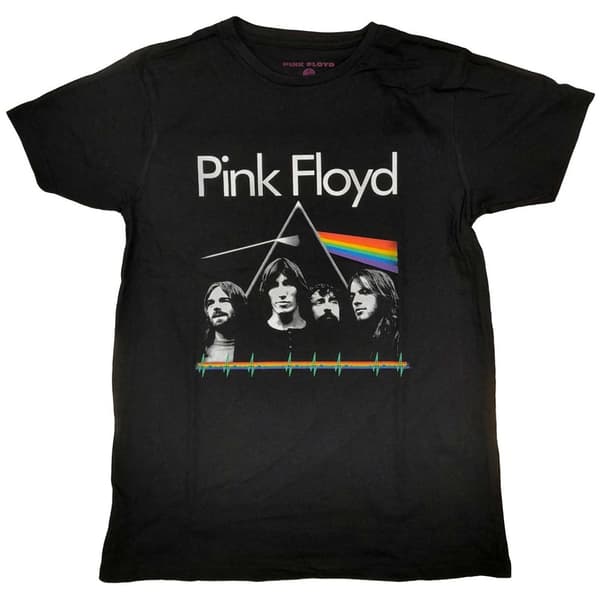 Pink Floyd Unisex T-Shirt: Dark Side of the Moon Band & Pulse (Large)