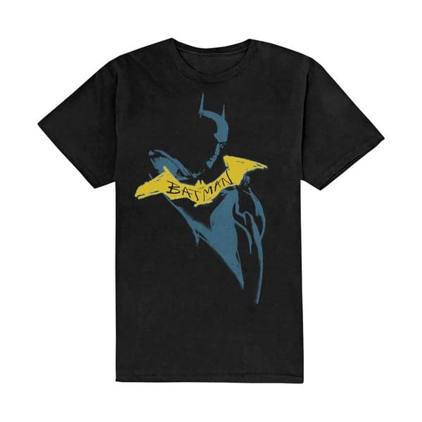 DC Comics Unisex T-Shirt: The Batman Yellow Sketch (Small)