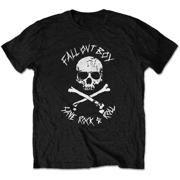 Fall Out Boy Unisex T-Shirt: Save Rock and Roll (Small)