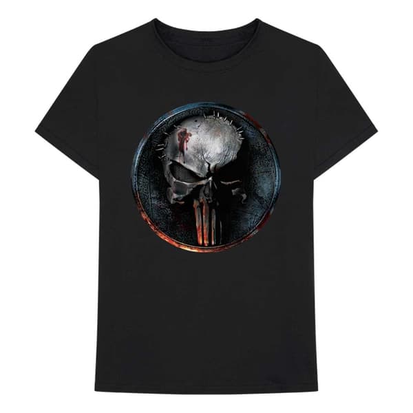 Marvel Comics Unisex T-Shirt: Punisher Gore Skull (Large)
