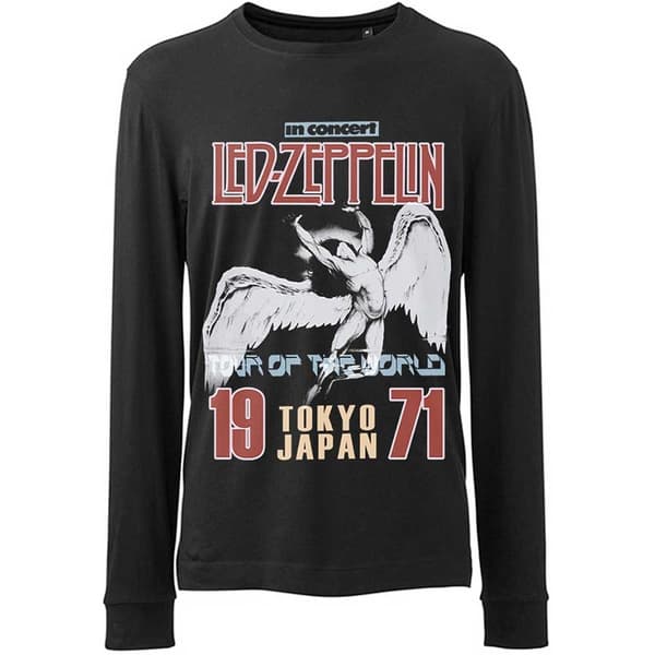 Led Zeppelin Unisex Long Sleeve T-Shirt: Japanese Icarus (Medium)