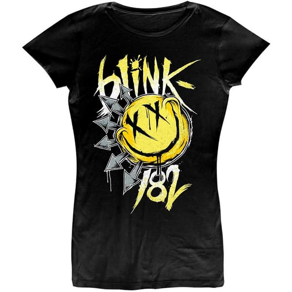 Blink-182 Ladies T-Shirt: Big Smile (XX-Large)
