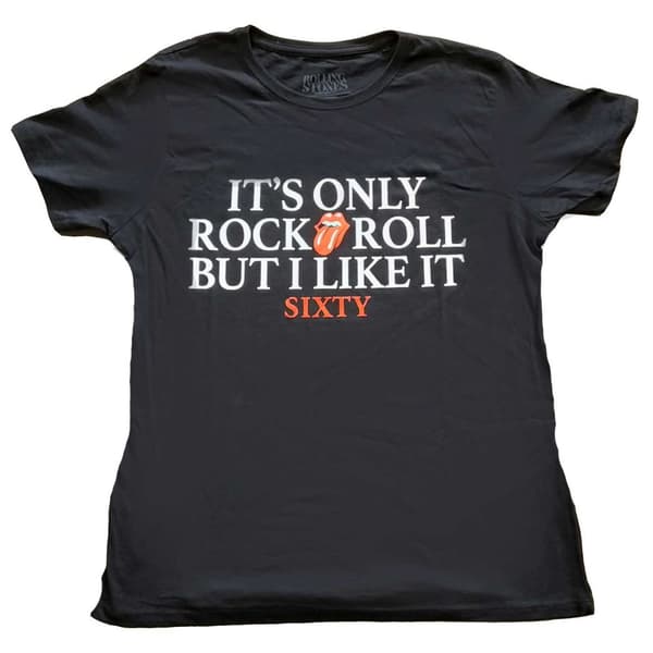 The Rolling Stones Ladies T-Shirt: Sixty It's only R&R but I like it (Foiled) (X-Large)