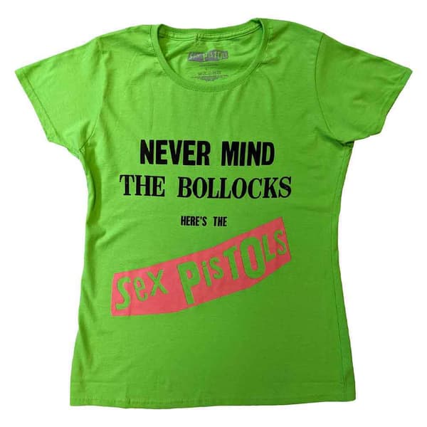 The Sex Pistols T Shirt Nevermind Original Album Band Logo Official Womens