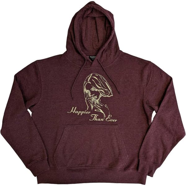 Billie Eilish Unisex Pullover Hoodie: Happier Than Ever (X-Large)