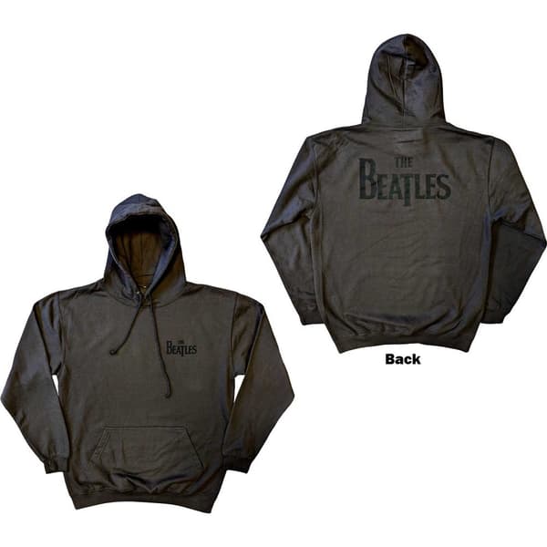 The Beatles Unisex Pullover Hoodie: Drop T Logo (Back Print) (Large)