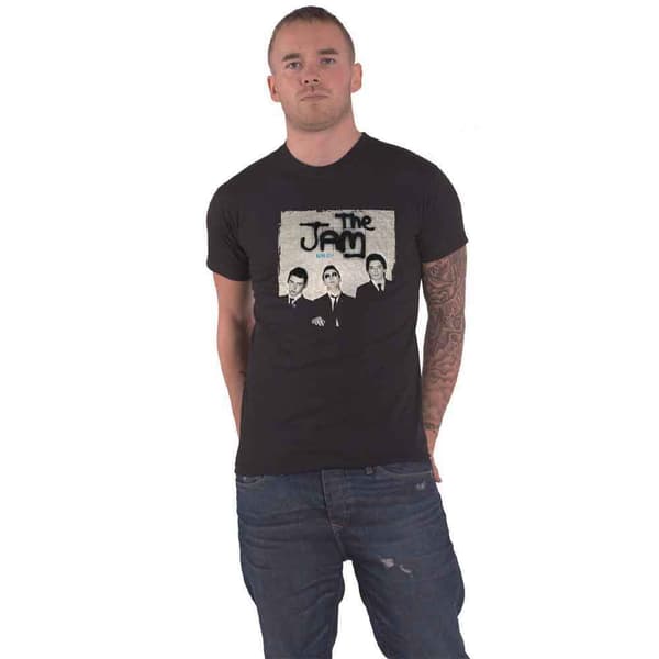 The Jam T Shirt In The City Band Logo Official Unisex Black