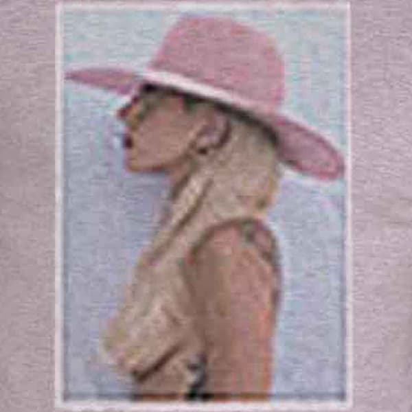 Lady Gaga T Shirt Pink Hat Logo Official Unisex Grey