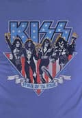 Miniatyrbild 2 av 2: KISS T Shirt Americana Spirit of 76 Tour Official Mens Denim Blue