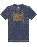 Miniatyrbild 1 av 3: Billie Eilish T Shirt Graffiti Logo Official Unisex Navy Blue Snow Wash