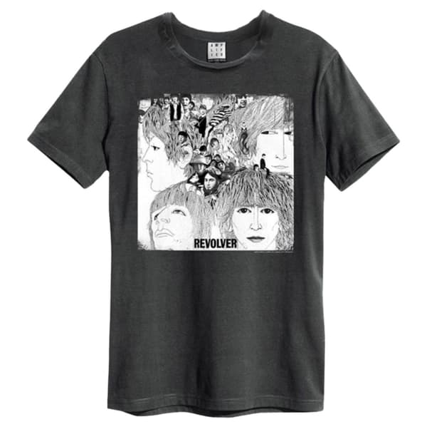 Beatles: Revolver Amplified Vintage Charcoal X Large T Shirt