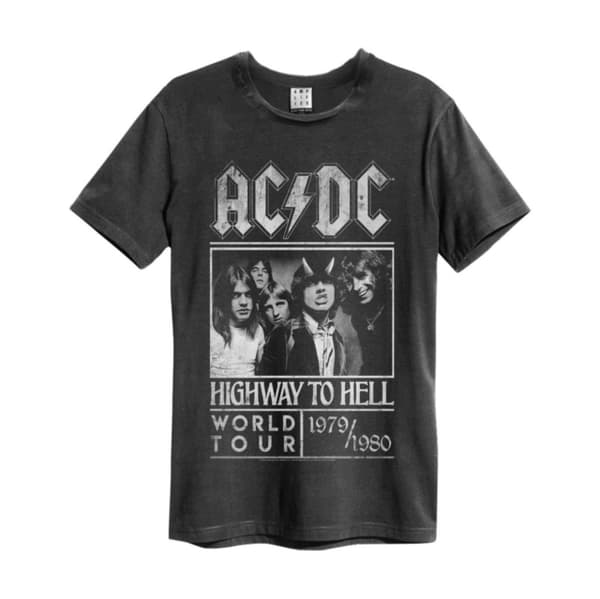 AC/DC: Highway To Hell Poster Amplified Vintage Charcoal Large T Shirt