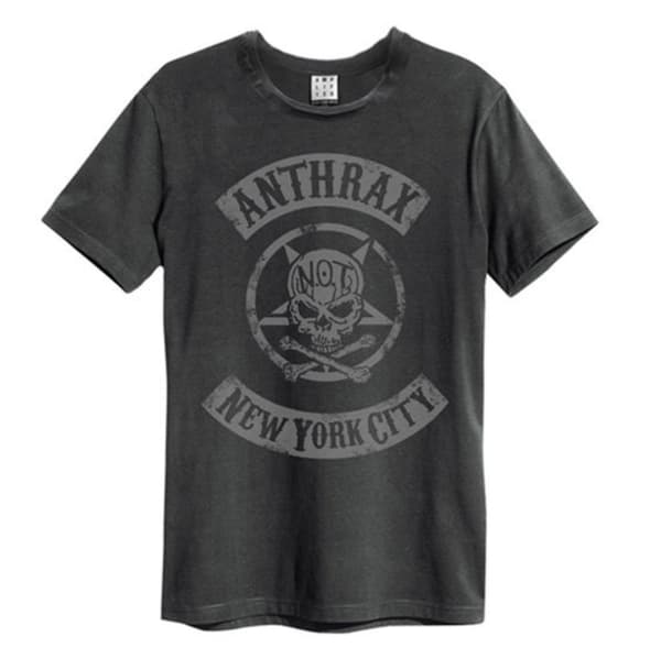 Anthrax: New York City Amplified Vintage Charcoal XX Large T Shirt