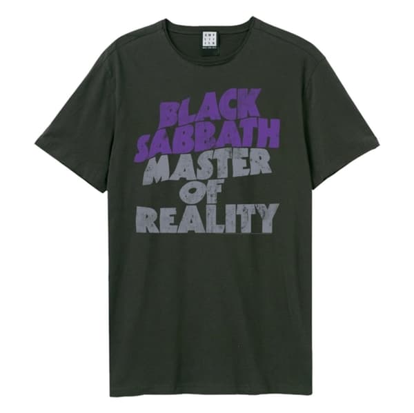 Black Sabbath: Masters Of Reality Amplified Vintage Charcoal Small T Shirt