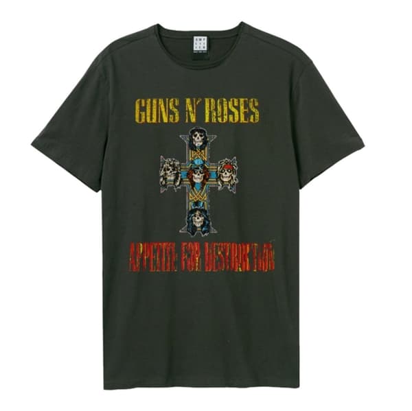 Guns N Roses: Appetite For Destruction Amplified Vintage Charcoal Large T Shirt