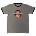 Miniatyrbild 4 av 4: Van Halen Ringer T Shirt Circle Band Logo Official Unisex Grey