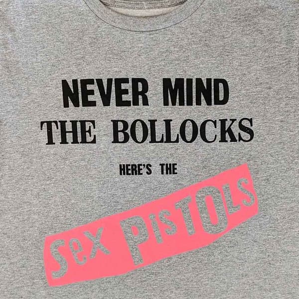Sex Pistols Crop Top T Shirt NMTB Original Album Official Womens Grey
