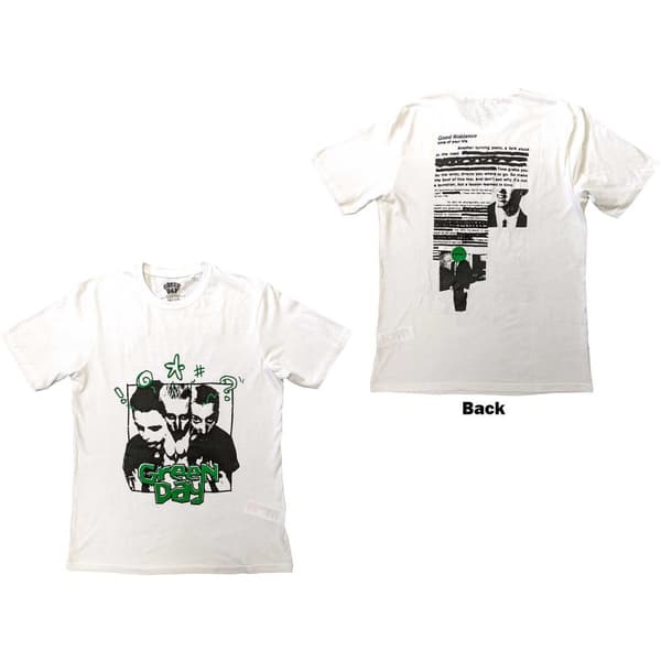 Green Day Unisex T-Shirt: Good Riddance (Back Print) (Large)