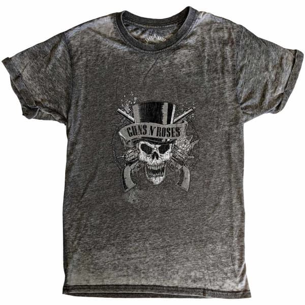 Guns N' Roses Unisex T-Shirt: Faded Skull (Burnout) (X-Large)