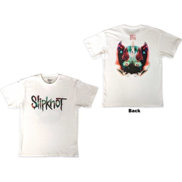 Slipknot Unisex T-Shirt: Adderall Faceback (Back Print) (XX-Large)