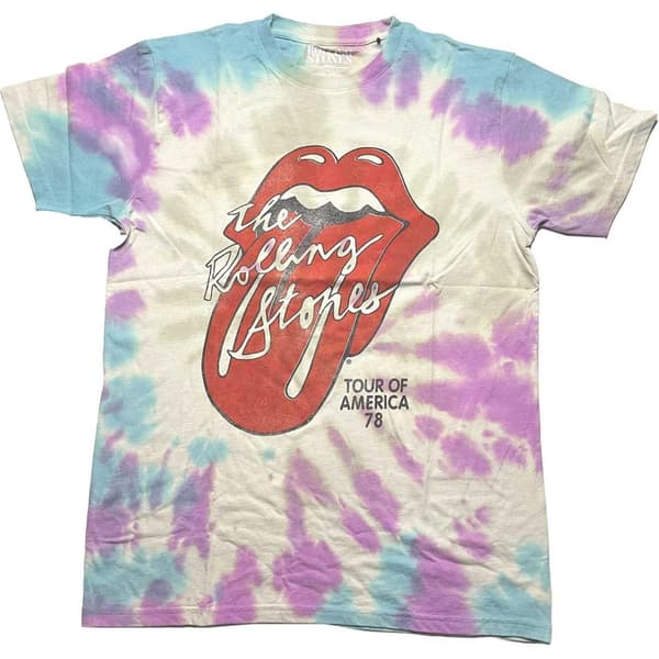 The Rolling Stones Unisex T-Shirt: Tour of USA '78 (Wash Collection) (Large)