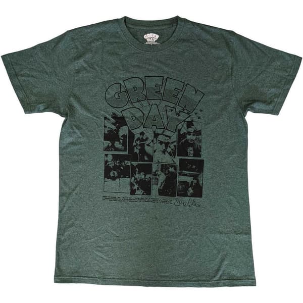 Green Day Unisex T-Shirt: Dookie Frames (Small)