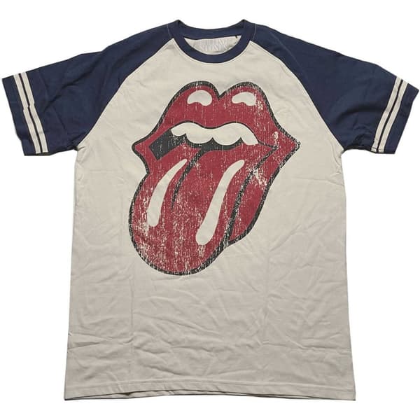 The Rolling Stones Unisex Raglan T-Shirt: Lick (Large)