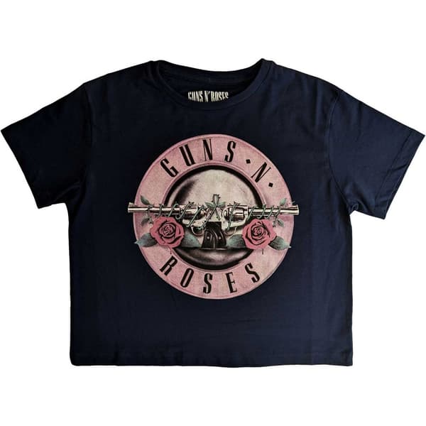 Guns N' Roses Ladies Crop Top: Classic Logo (Small)