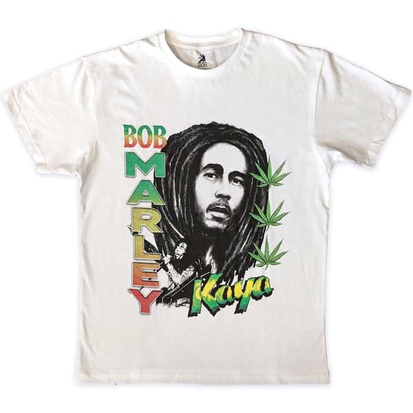 Bob Marley Unisex T-Shirt: Kaya Illustration (X-Large)