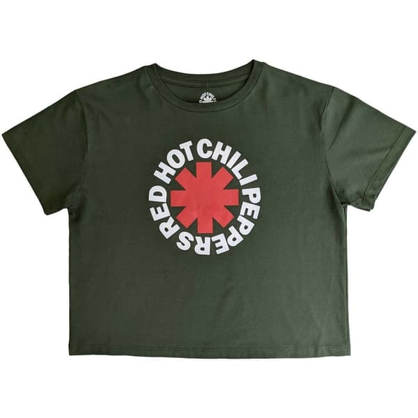 Red Hot Chili Peppers Ladies Crop Top: Classic Asterisk (X-Large)