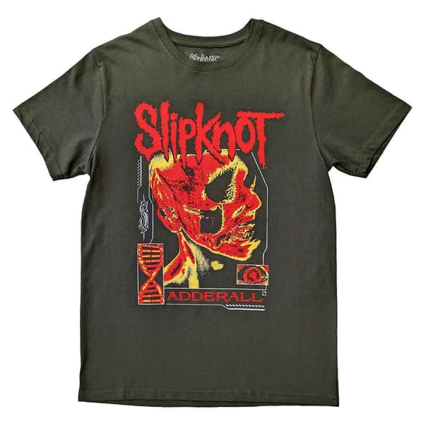 Slipknot T Shirt Zombie Band Logo Official Unisex Green Green L