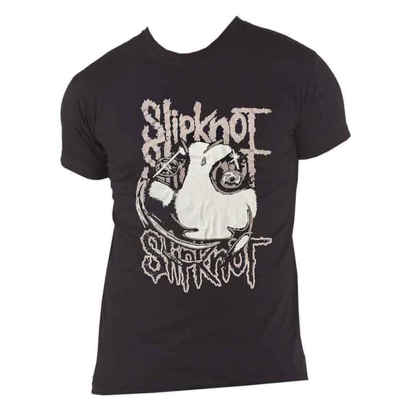 Slipknot T Shirt Maggot Band Logo Official Unisex Black