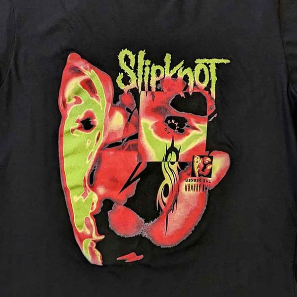 Slipknot T Shirt Alien Band Logo Official Unisex Black