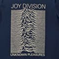 Miniatyrbild 3 av 4: Joy Division T Shirt Unknown Pleasures Band Logo Official Unisex Denim Blue