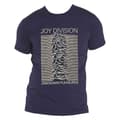 Miniatyrbild 4 av 4: Joy Division T Shirt Unknown Pleasures Band Logo Official Unisex Denim Blue