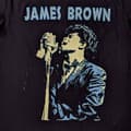 Miniatyrbild 3 av 4: James Brown T Shirt Holding Mic Official Unisex Black