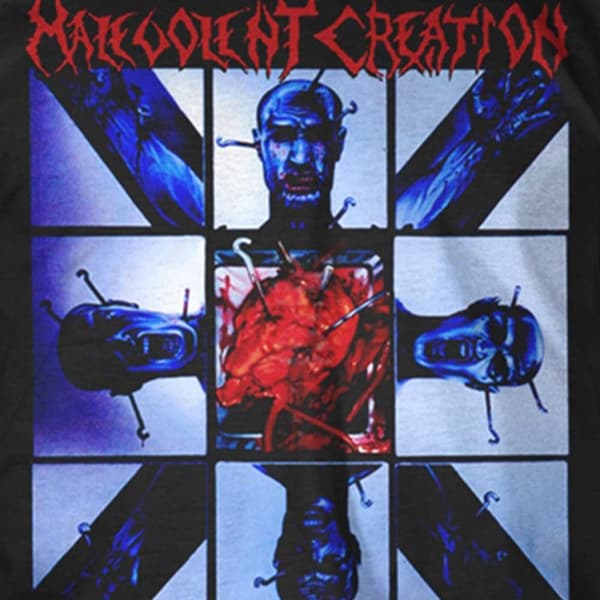 Malevolent Creation T Shirt In Cold Blood Band Logo Official Mens Black