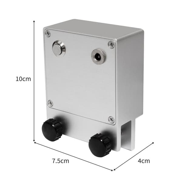 Vinyladapter Roterende vinylskive 1 til 5 skiver pr. runde 7" 10" 12" Vinylskiver 15 mm Gab tykkelse 10RVS pr. minut 12V Sølvanodiseret aluminium