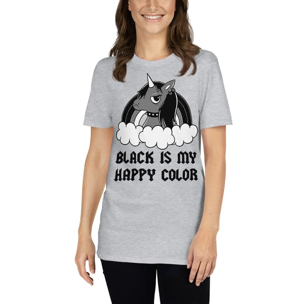 Black Is My Happy Color T-shirt
