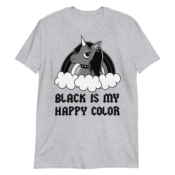 Black Is My Happy Color T-shirt