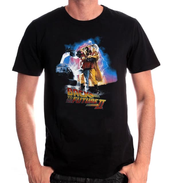 Tillbaka till framtiden II - Poster Svart T-shirt XXL