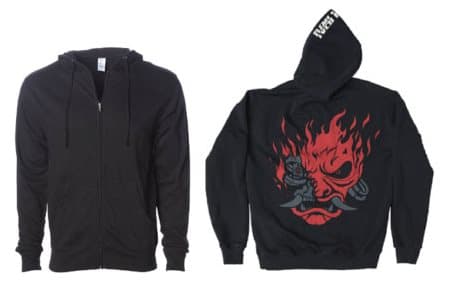 Cyberpunk 2077 - Svart Samurai-hoodie - S