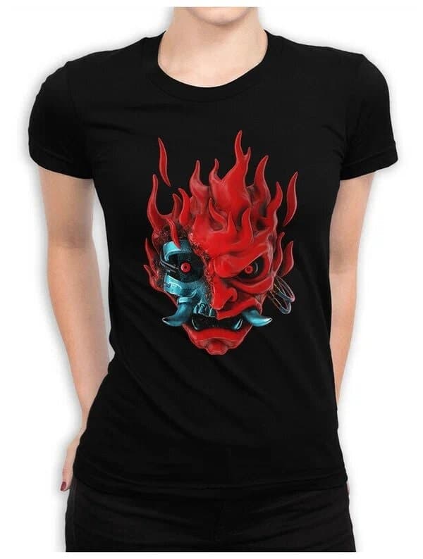 Cyberpunk 2077 - Svart samuraj-t-shirt för kvinna - XL