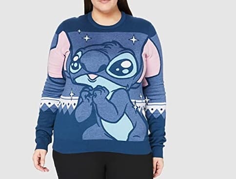 Disney Lilo och Stitch - Blå jultröja - L