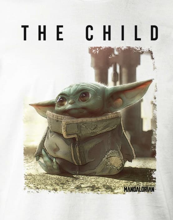 The Mandalorian - Logo The Child Vit T-shirt L
