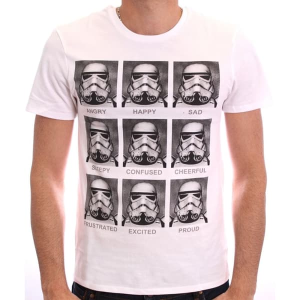 Star Wars - Trooper Emotions vit t-shirt - S