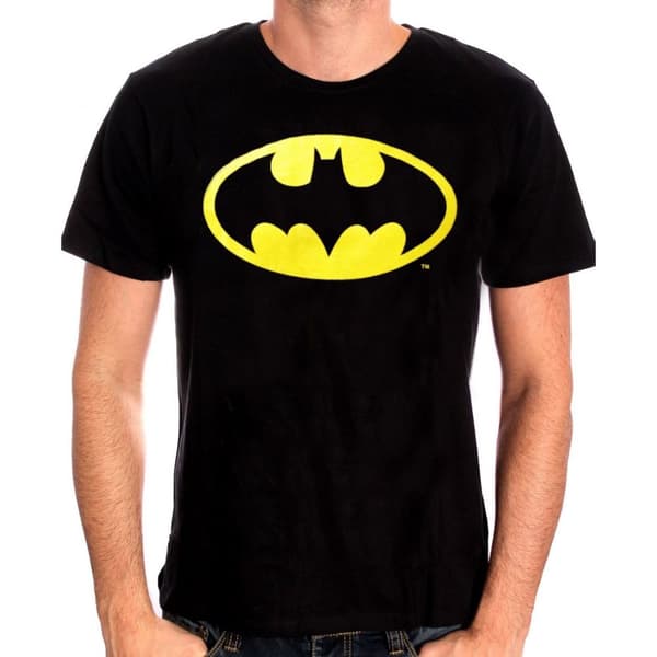 DC Comics - Svart t-shirt med klassisk Batman-logga - S